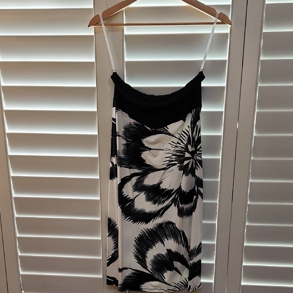 Black and White Floral Dress
